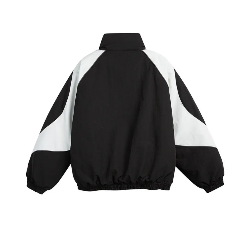 Black and white jacket on a white background